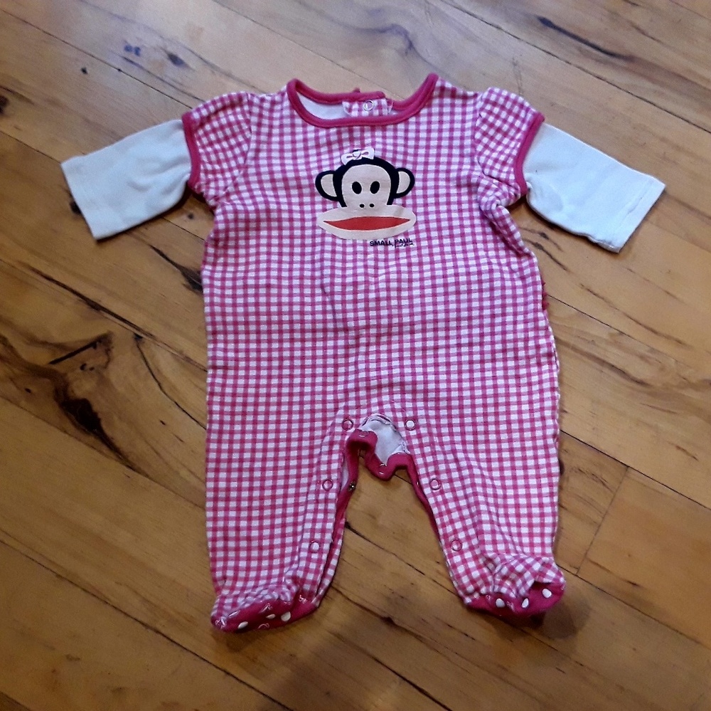 Small Paul footie bodysuit